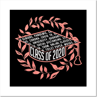 Class of 2020 Graduation Cap Red Crown Posters and Art